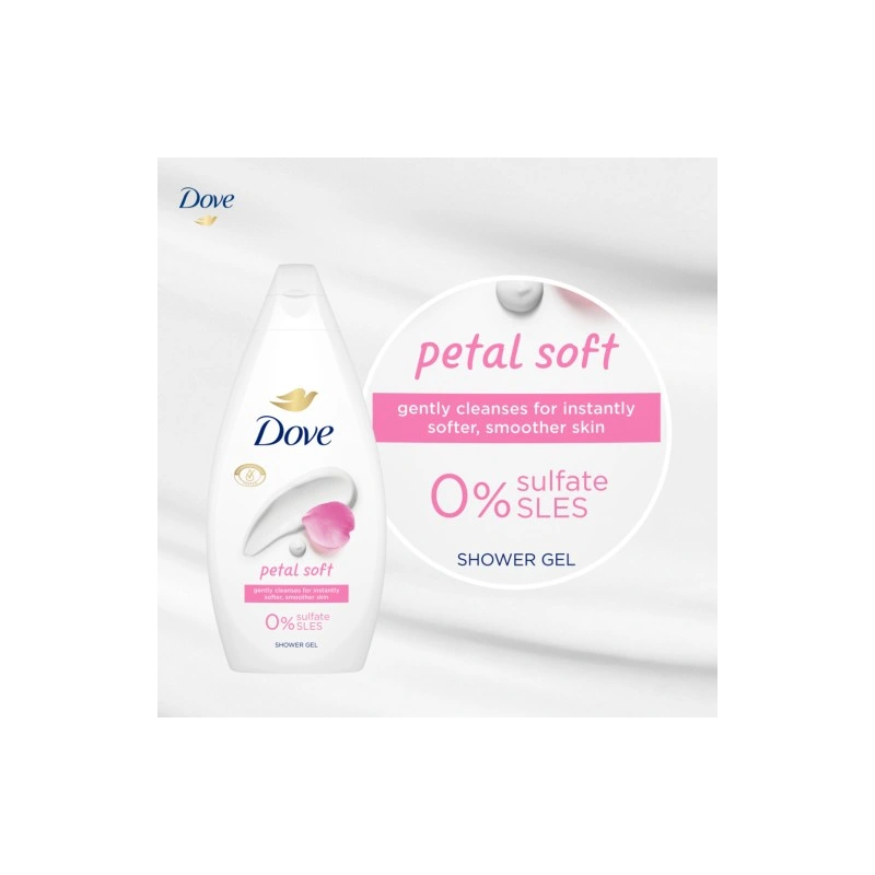 Dove Petal Soft Żel pod Prysznic - obrazek 5