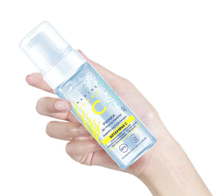 Głęboko-Oczyszczająca-Pianka-do-Twarzy-Bielenda-C-Marine-Care-z-Witaminą-C