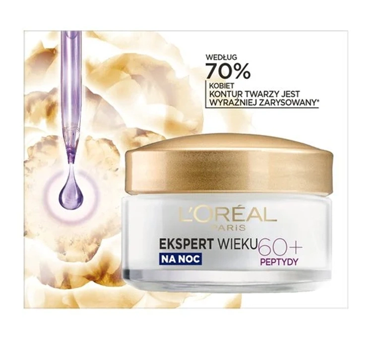 Loreal Ekspert Wieku krem na noc 60 plus na zmarszczki