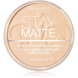 Transparentny puder matujący do cery tłustej Rimmel Stay Matte 001 Transparent