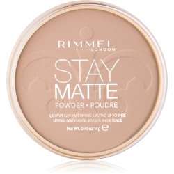 Transparentny puder matujący do cery tłustej Rimmel Stay Matte 005 Silky Beige