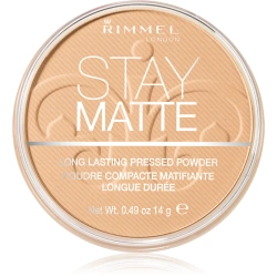 Transparentny puder matujący do cery tłustej Rimmel Stay Matte 006 Warm Beige