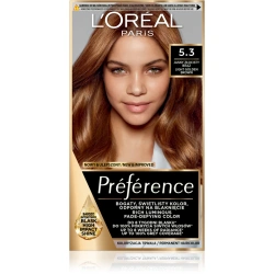 Loreal Preference 5.3 farba do włosów Jasny Złocisty Brąz