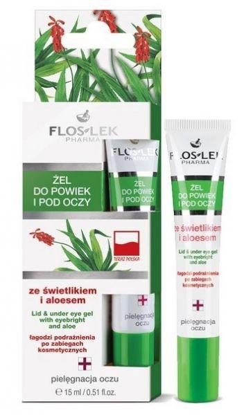 żel do powiek i pod oczy na podrażnienia Floslek Świetlik Aloes