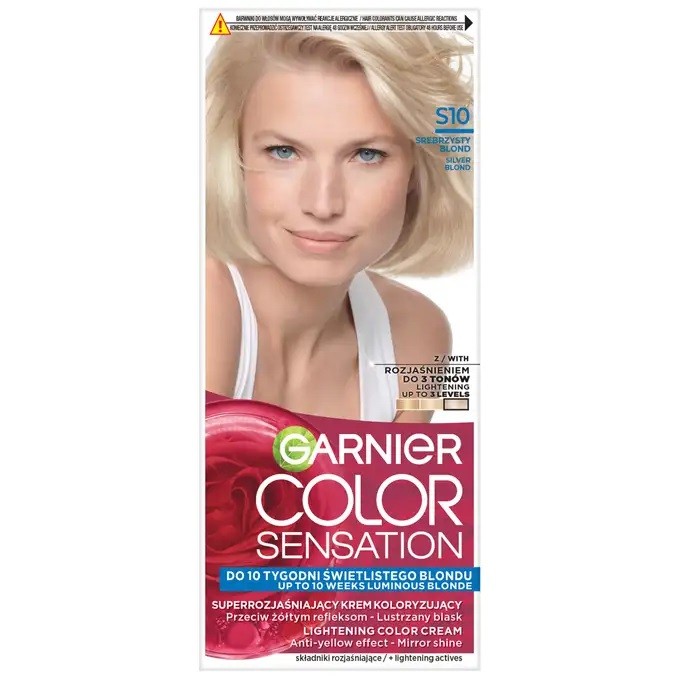 Garnier Color Sensation Farba do włosów S10 Silver Blond