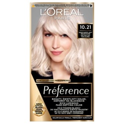 LOREAL Preference Farba do włosów 10.21 Bardzo Bardzo Jasny Perłowy Blond