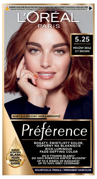 LOREAL Preference Farba do włosów 5.25 Mroźny Brąz