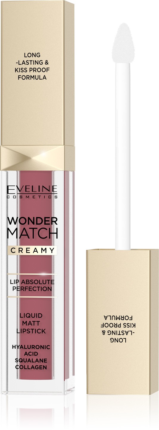 Eveline Wonder Match Matowa Pomadka w Płynie 08 Cashmere Rose