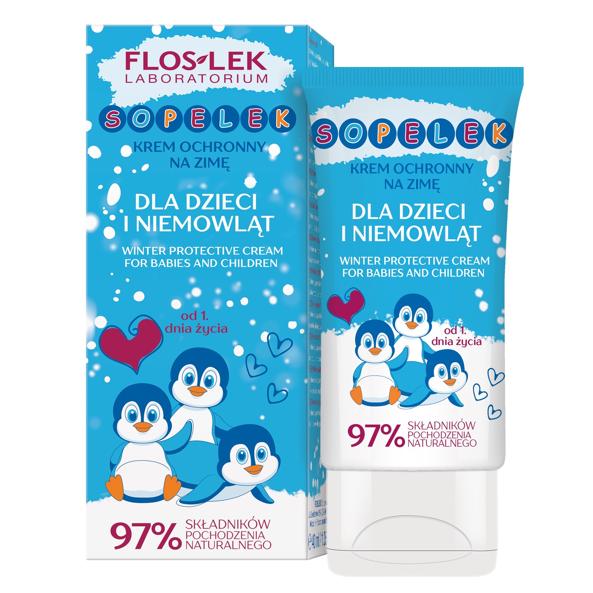 FLOSLEK WINTER CARE SOPELEK Krem ochronny na zimę dla dzieci i niemowląt 40 ml