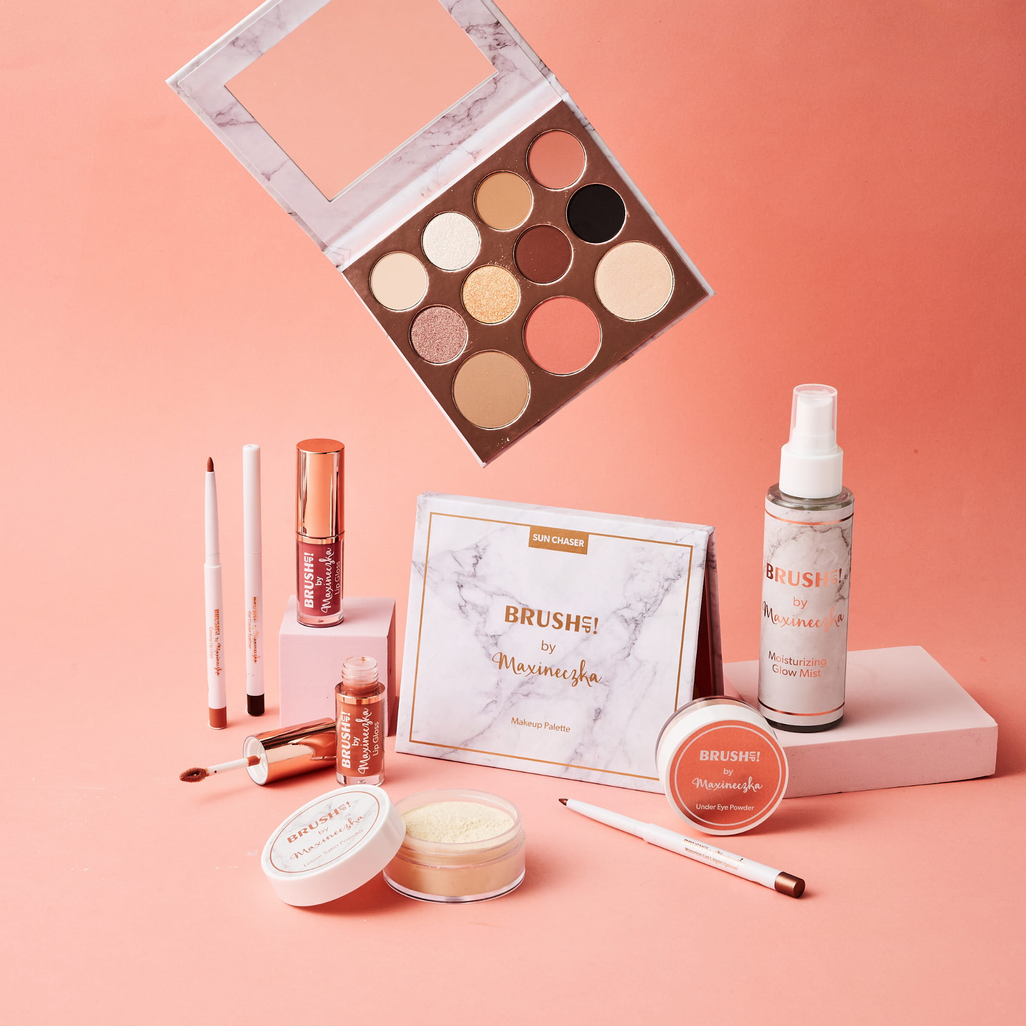 Brushup! by Maxineczka Multifunkcyjna Paleta do Makijażu Oczu i Twarzy 01 Dusk Lover - obrazek 5