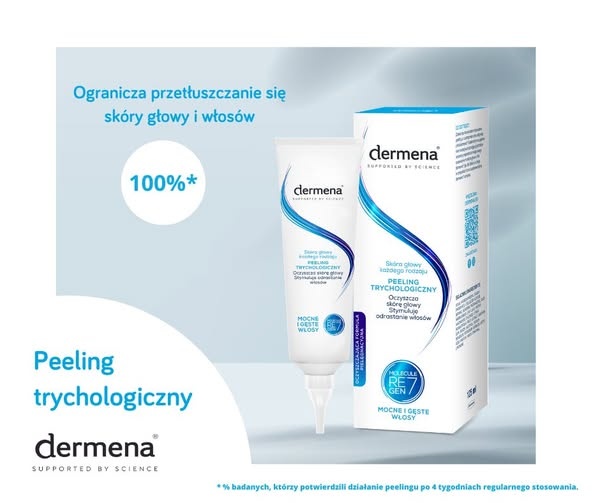 Oczyszczający peeling trychologiczny do skóry głowy Dermena - obrazek 5