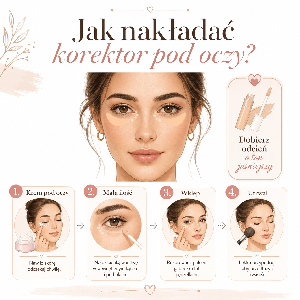 Jak poprawnie nakładać korektor pod oczy?