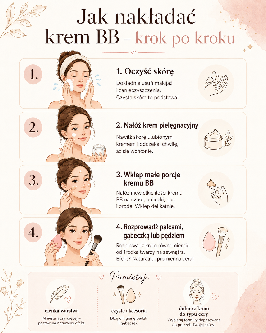 jak nakładać krem BB krok po kroku?