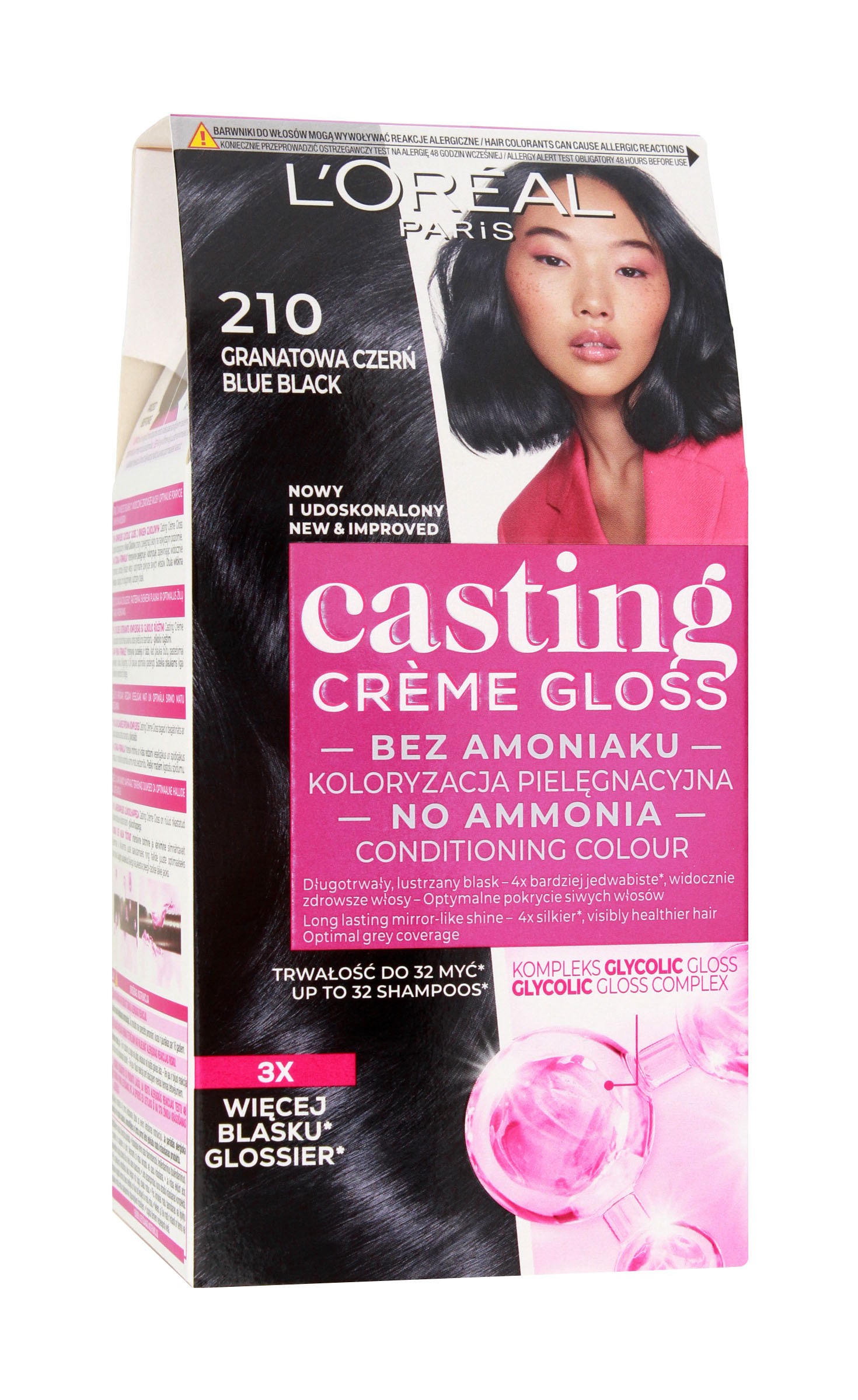 LOR CASTING nr 210 Granatowa Czerń& NEW&