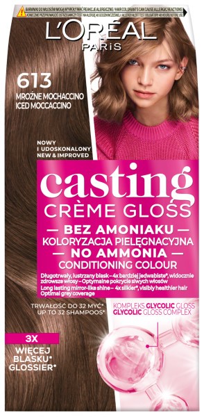 LOREAL Casting Creme Gloss Krem koloryzujący nr 613 Mroźne Mochaccino