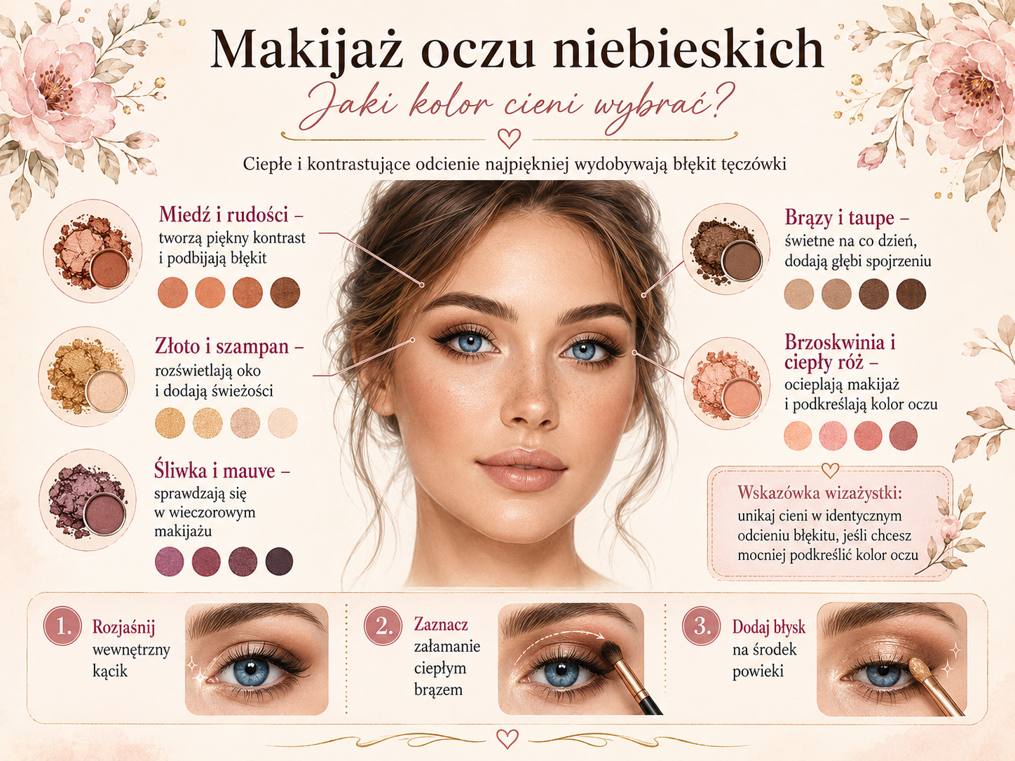 najlepsze cienie do niebieskich oczu