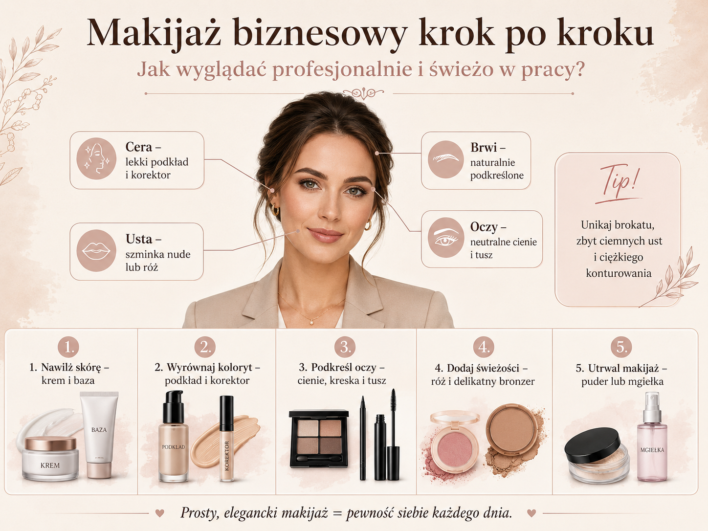 makijaż biznesowy jak wykonać krok po kroku