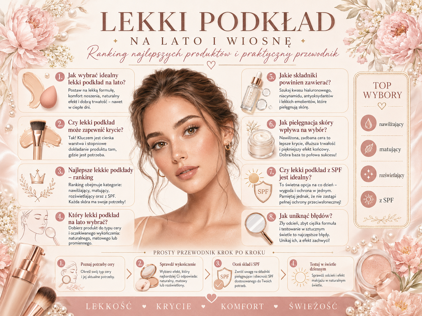 lekki podkład na lato ranking