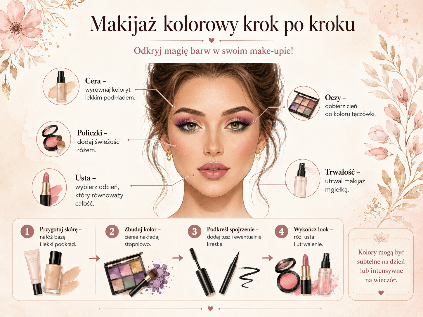 Makijaż kolorowy – jak stworzyć oryginalny look?