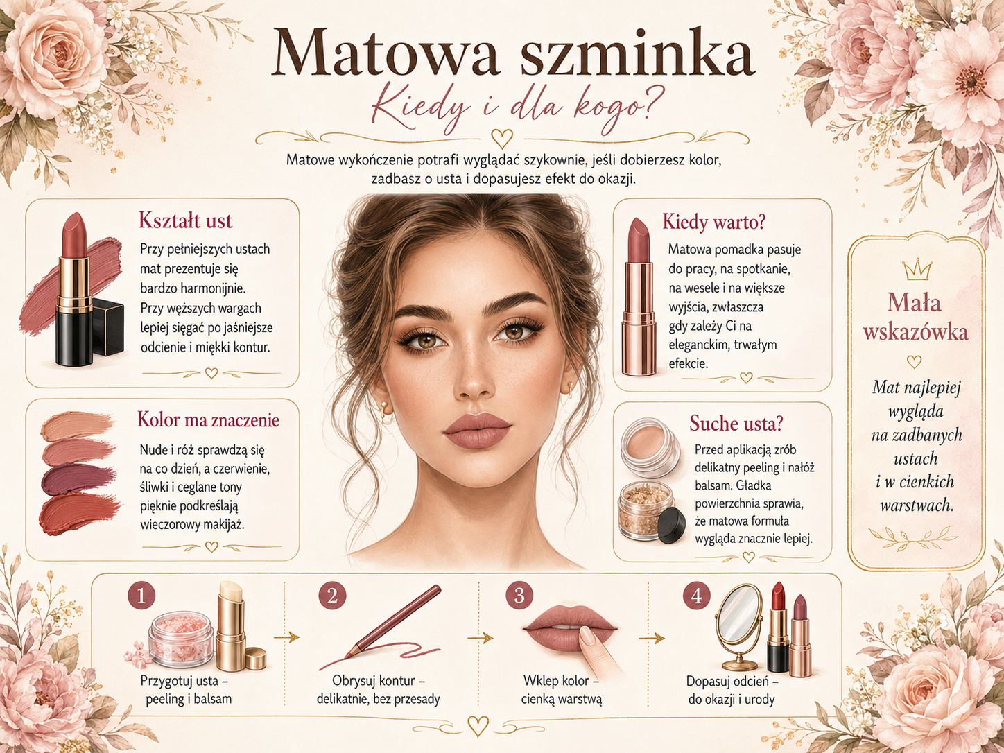 matowa szminka dla kogo i na jaką okazję