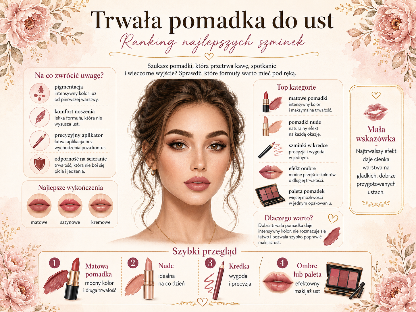 Trwała pomadka do ust – ranking najlepszych szminek trwała pomadka do ust ranking najlepszych szminek