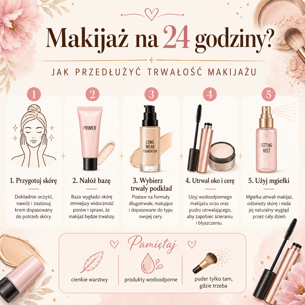 Co zrobić, by makijaż trzymał się cały dzień?