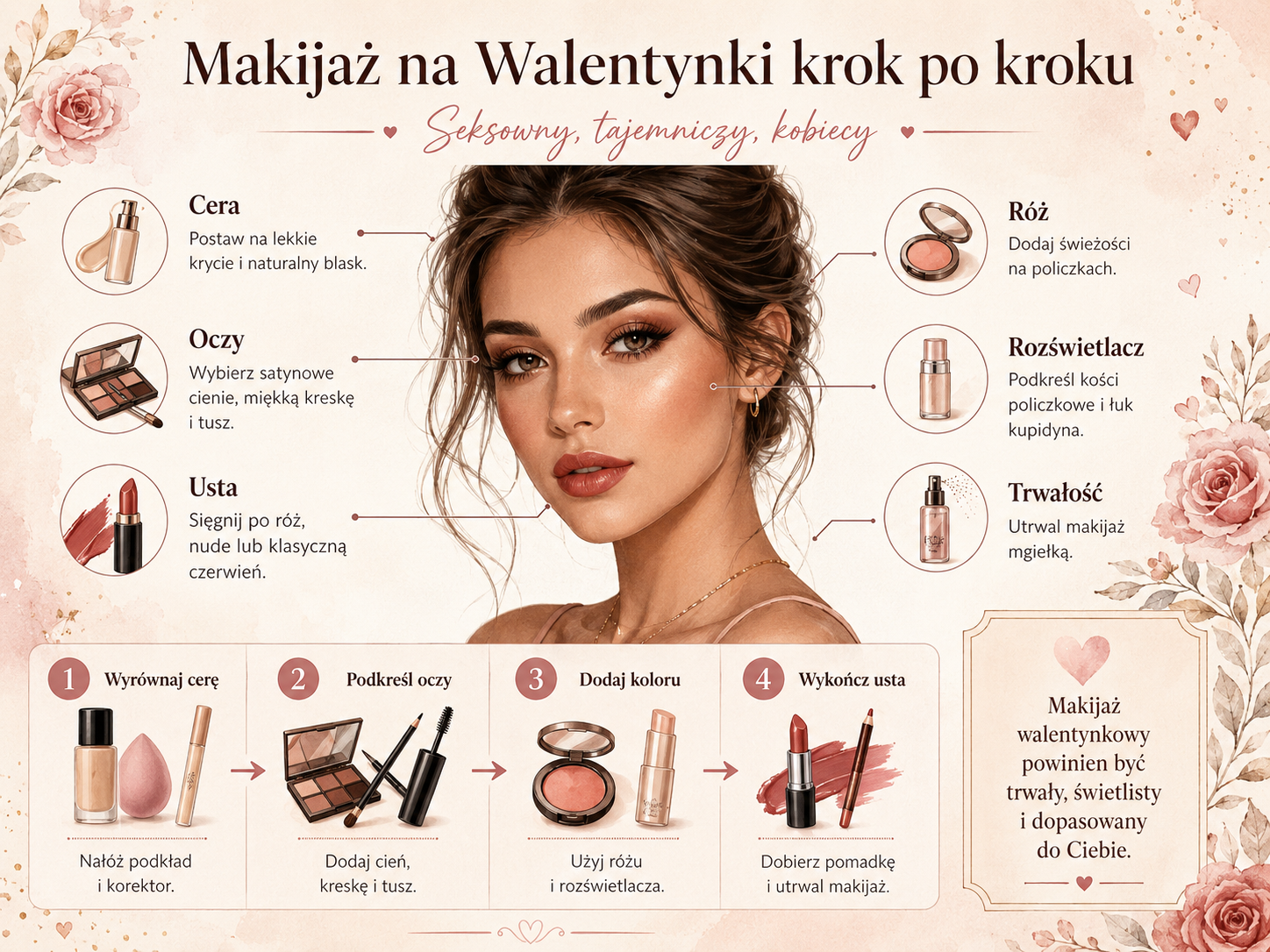 Makijaż twarzy krok po kroku - jak uzyskać naturalny blask