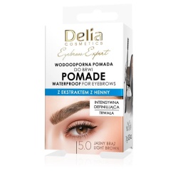 Delia Eyebrow Expert Wodoodporna Pomada do Brwi 5.0 Jasny Brąz