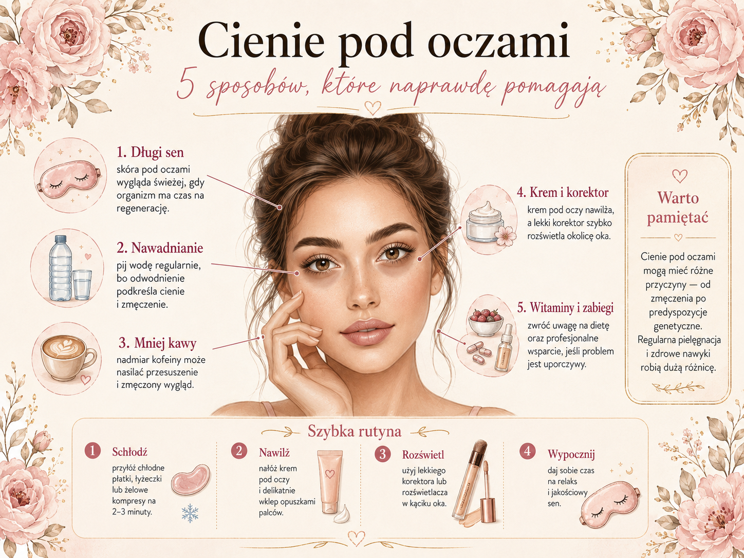 5 sposobów na cienie pod oczami w codziennej pielęgnacji co na cienie pod oczami sen witaminy krem i korektor