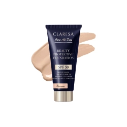 Claresa Care All Day Nawilżający Podkład z Filtrem SPF50 1W Light Warm