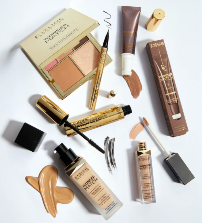 Eveline Wonder Match Paleta do Makijażu Oczu i Konturowania Twarzy - obrazek 4