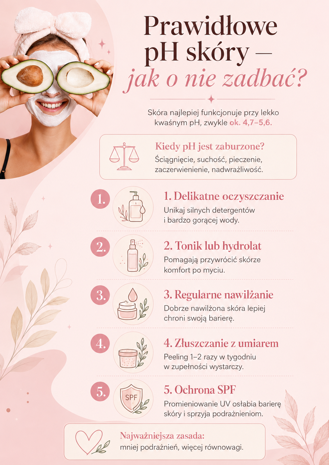jak przywrócić prawidłowe pH skóry