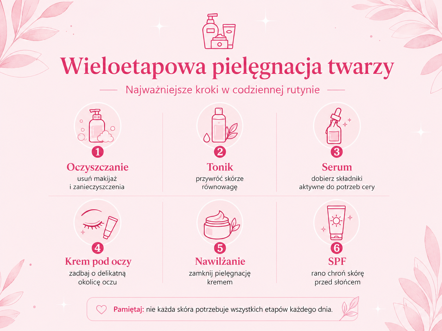 Kolejność pielęgnacji twarzy od oczyszczania po SPF kolejność nakładania kosmetyków do pielęgnacji twarzy