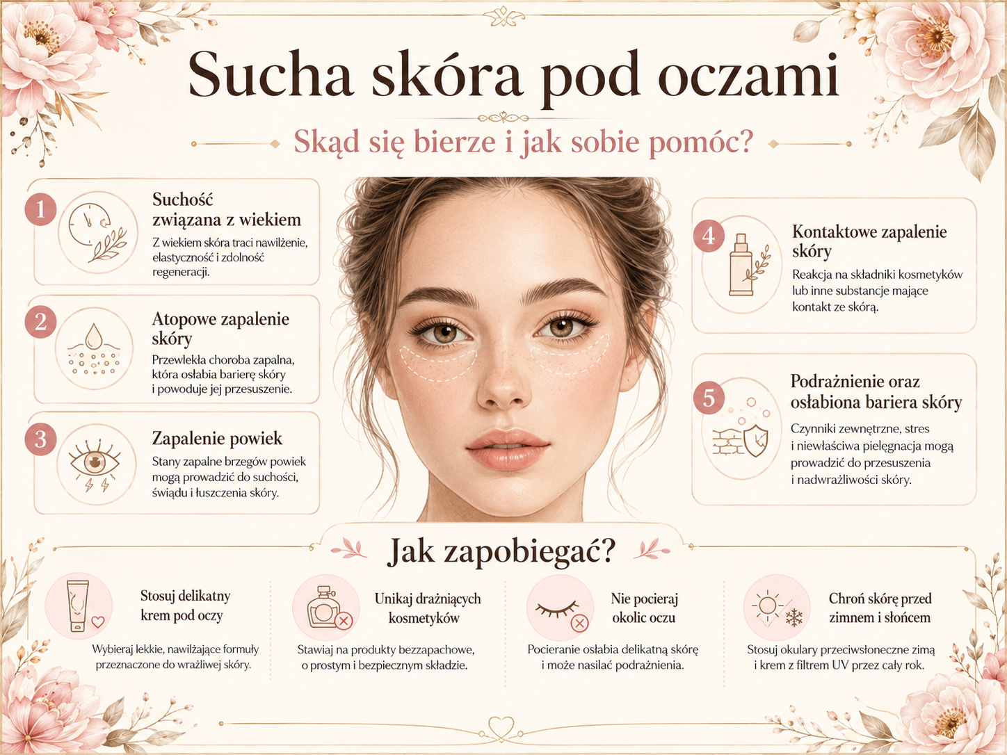 Najczęstsze przyczyny suchej skóry pod oczami w prostej ściądze sucha skóra pod oczami przyczyny i pielęgnacja