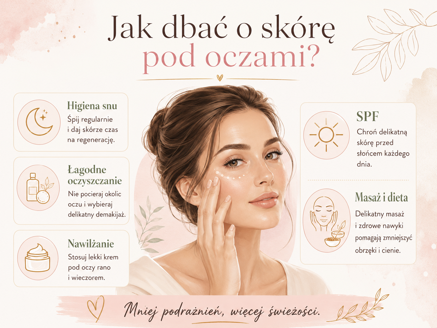 Pielęgnacja skóry pod oczami krok po kroku rano i wieczorem pielęgnacja skóry pod oczami krok po kroku