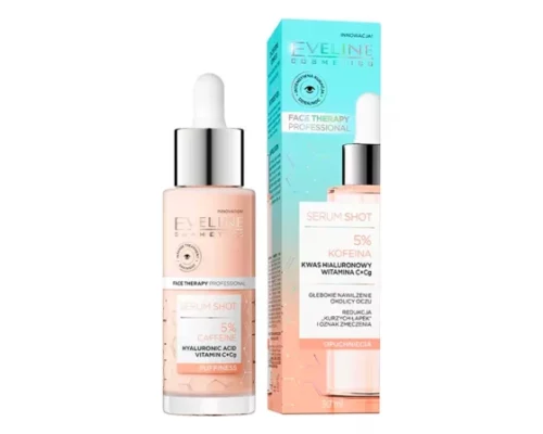 Eveline Serum Shot 5% kofeina nawilżające serum pod oczy i na powieki