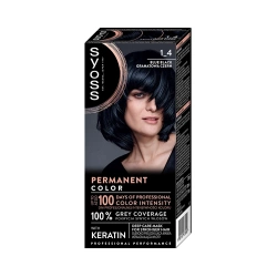 Syoss Permanent Color Trwała Farba do Włosów 1_4 Granatowa Czerń