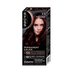 Syoss Permanent Color Trwała Farba do Włosów 4_2 Mahoniowy Brąz