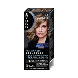 Syoss Permanent Color Trwała Farba do Włosów 7_5 Naturalny Popielaty Blond