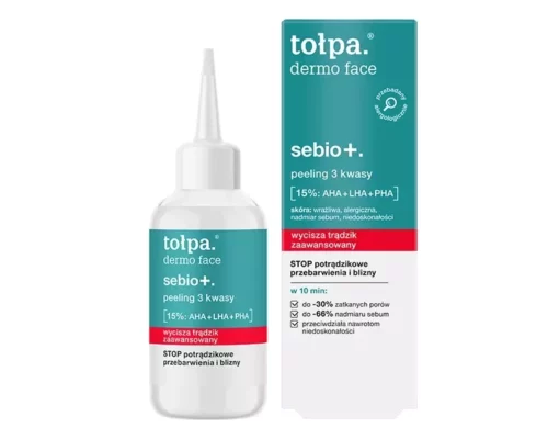 TOŁPA Dermo Face Sebio+ Peeling 3 Kwasy AHA + LHA + PHA 