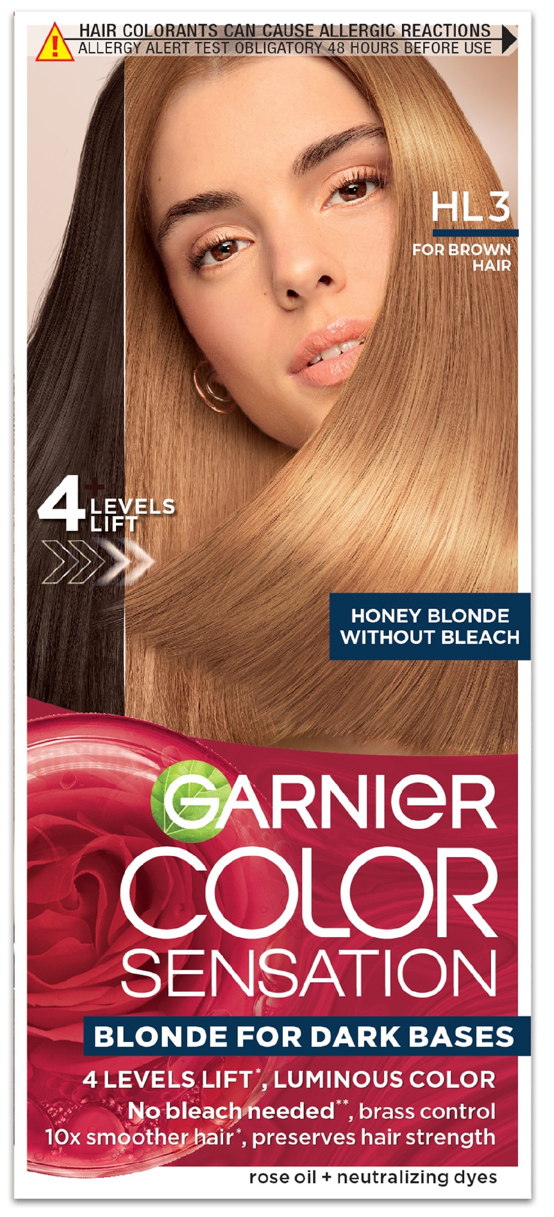 Garnier Color Sensation rozjaśniająca farba dla brązowych włosów HL3 Miodowy Blond