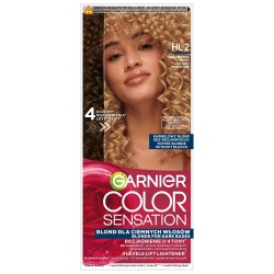 Garnier Color Sensation rozjaśniająca farba dla ciemnobrązowych włosów HL2 Karmelowy Blond