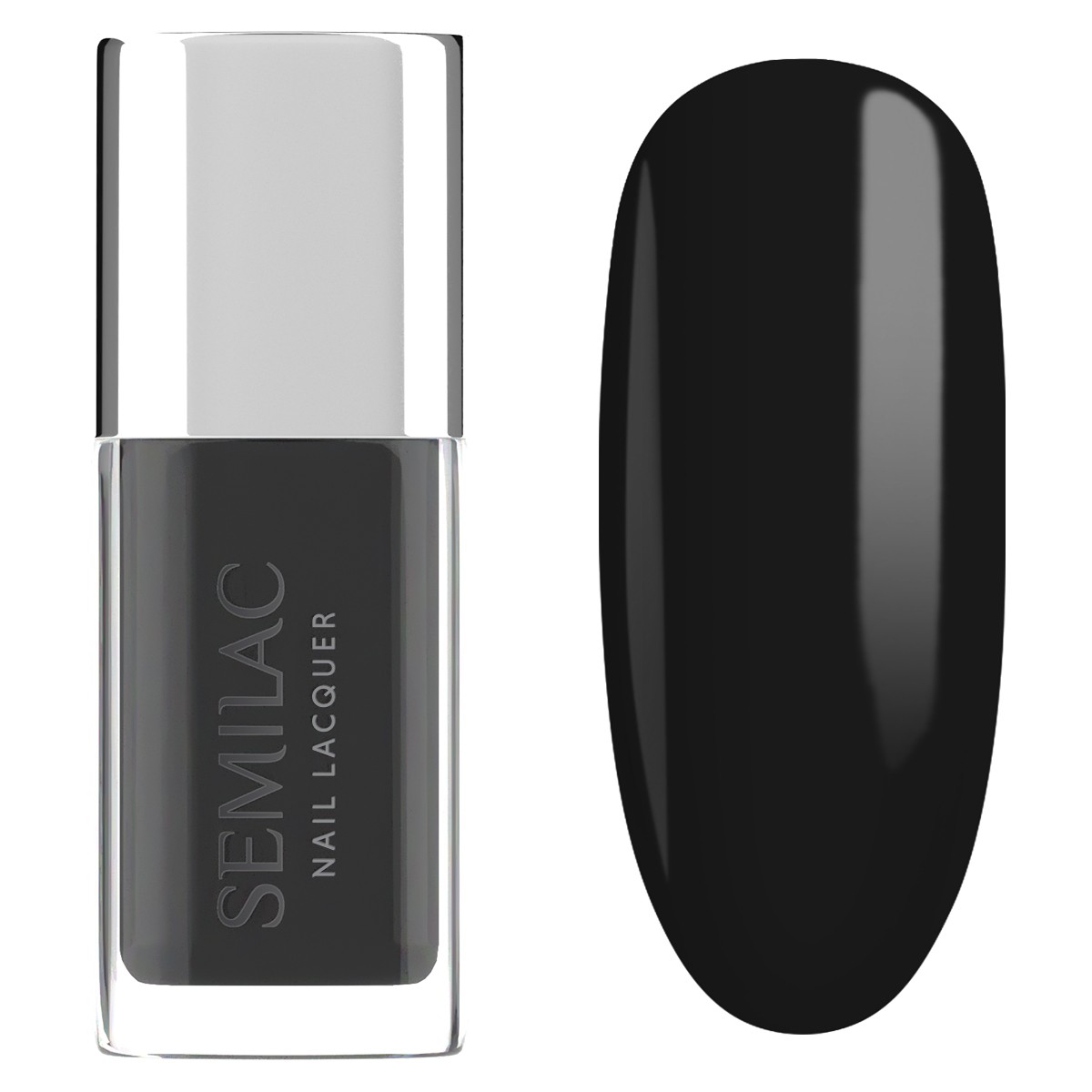 Semilac Nail Lacquer klasyczny lakier do paznokci 109 Classic Black