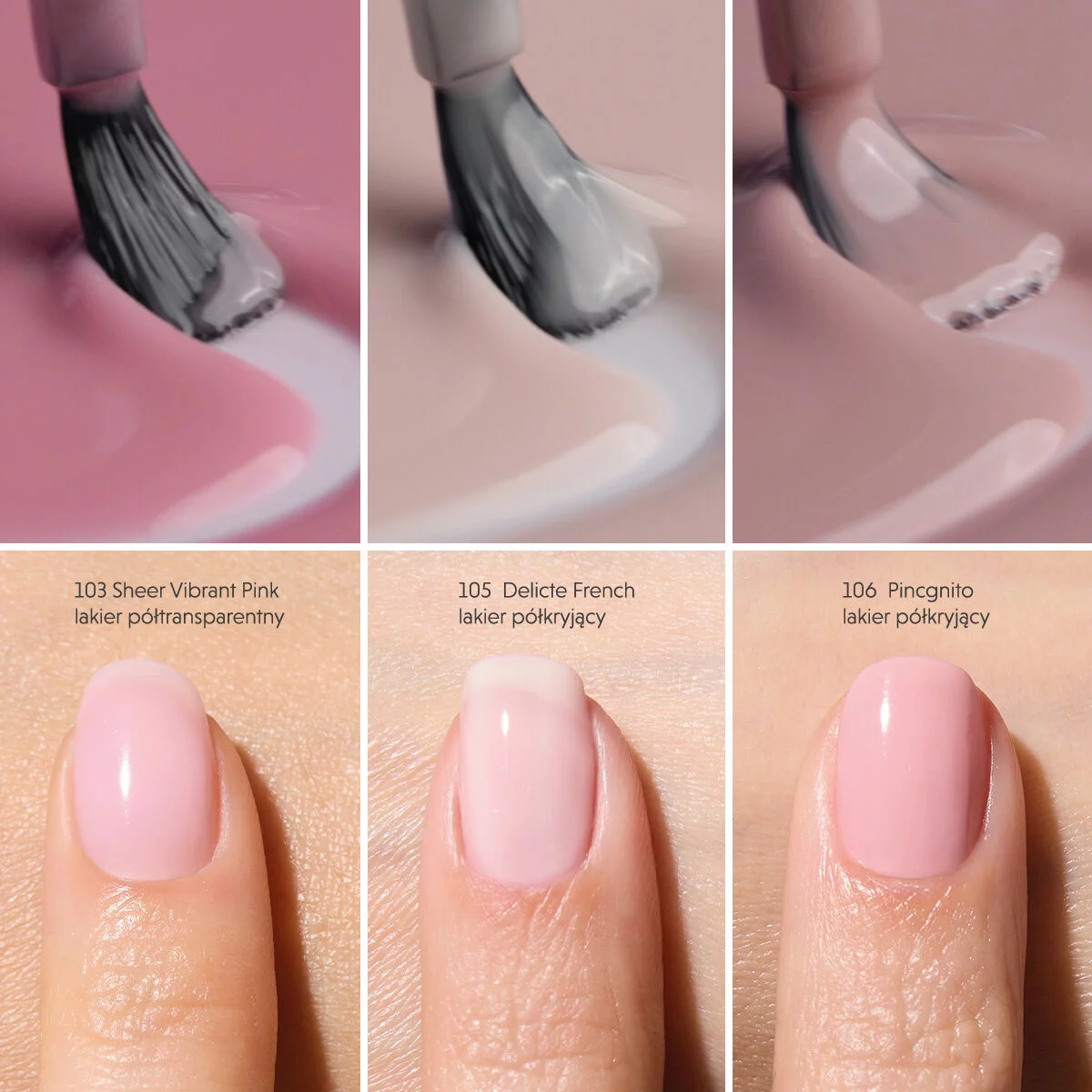 Semilac Nail Lacquer Klasyczny lakier do paznokci 103 Sheer Vibrant Pink - obrazek 5