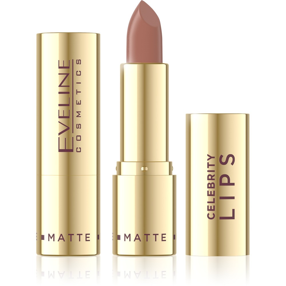Eveline Celebrity Lips Matte kremowa pomadka o matowym wykończeniu 515