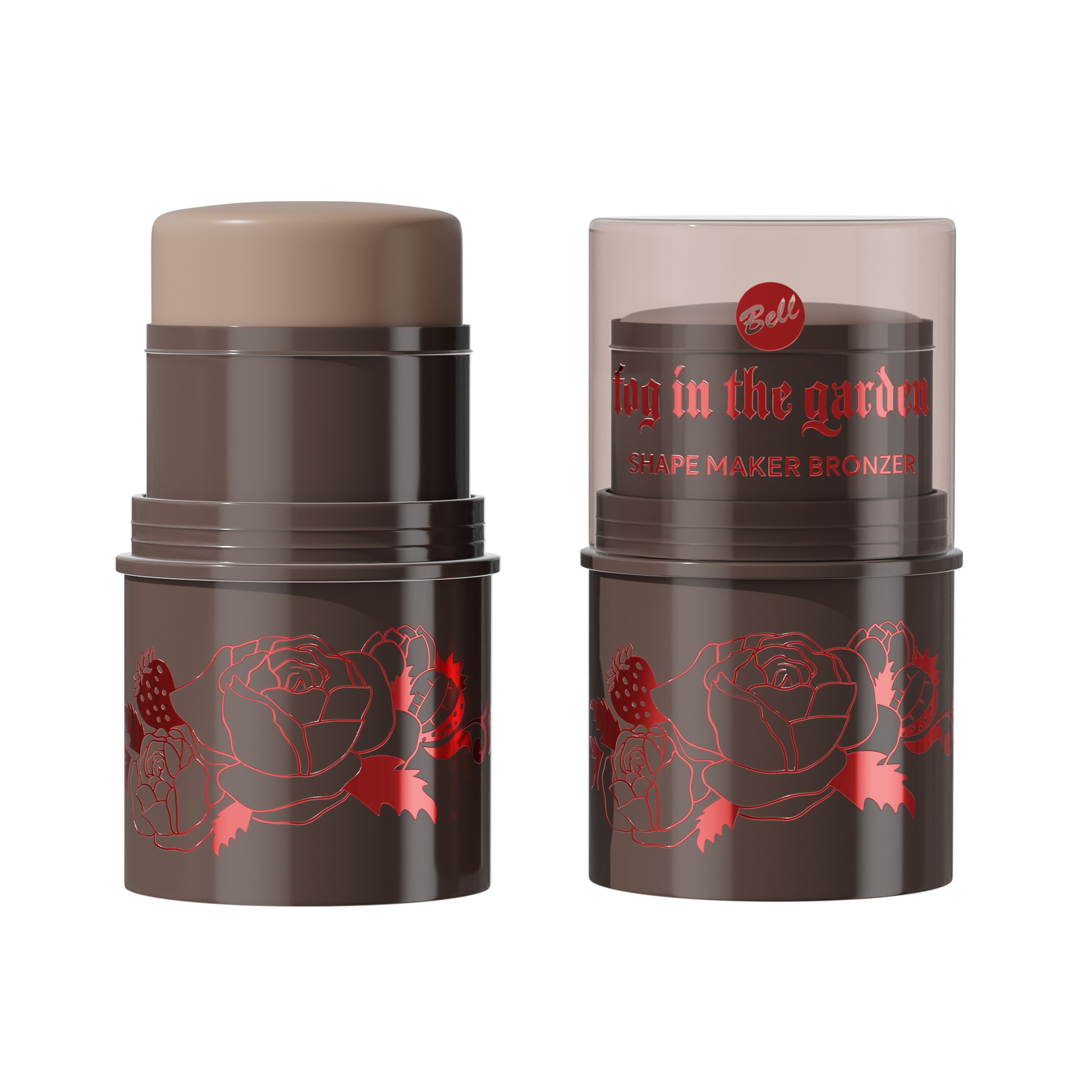 Bell x Fog in the Garden Shape Maker Bronzer Kremowy bronzer w sztyfcie 01 Tea Time