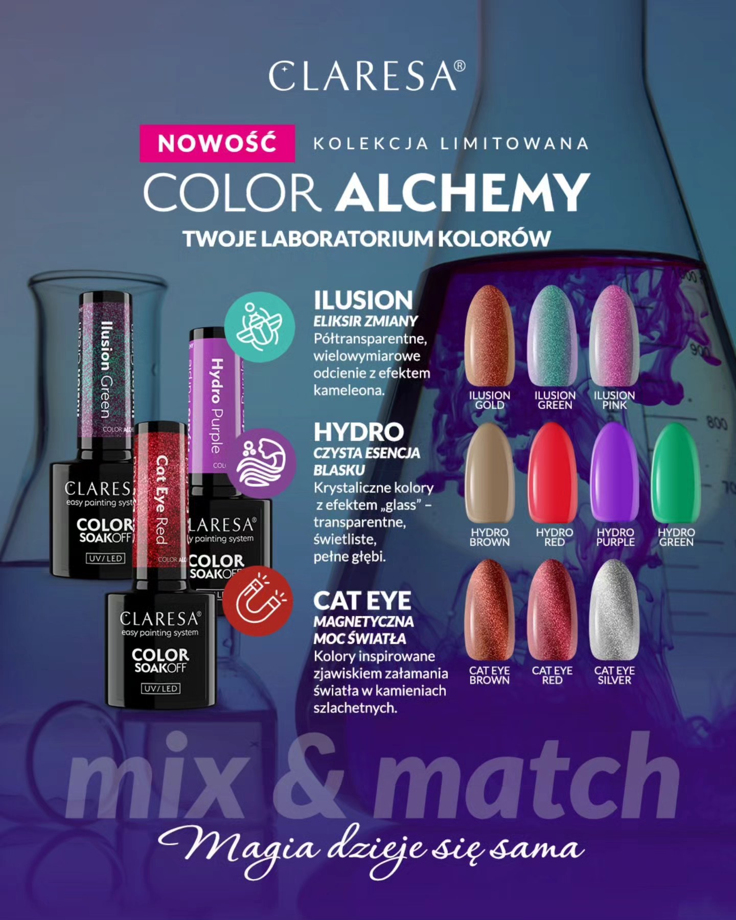 chłodna-zieleń-Claresa-lakier-hybrydowy-do-paznokci