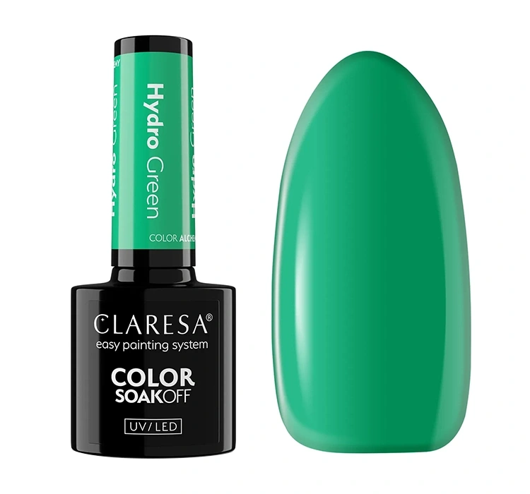 Claresa hybrydowy lakier do paznokci Hydro Green