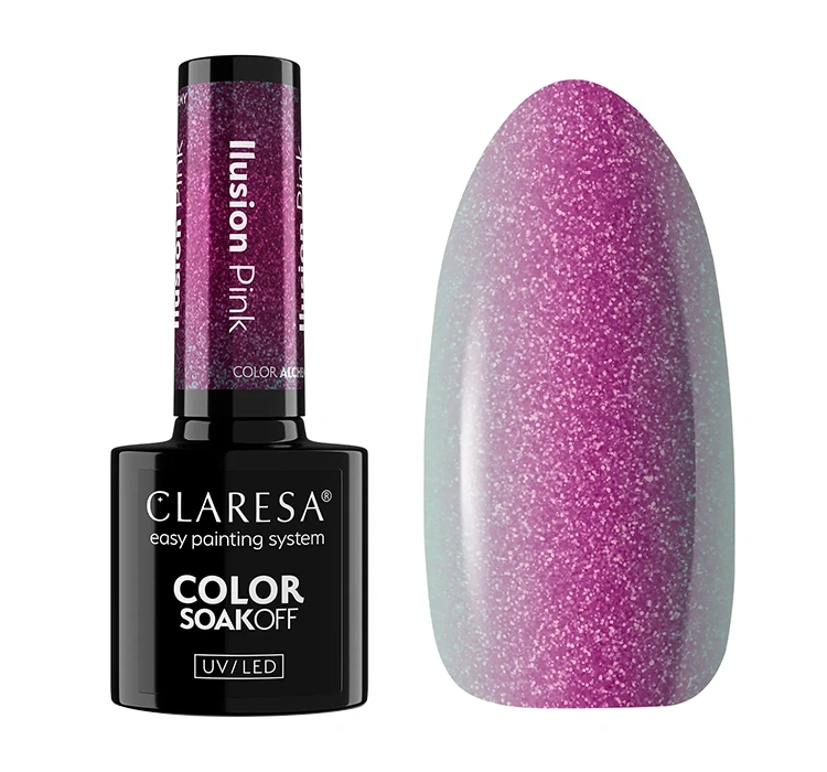 Claresa hybrydowy lakier do paznokci Illusion Pink