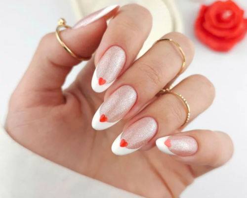 lakier hybrydowy na walentynki